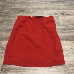 Harve Benard Woman's Pencil Skirt‎ Red Size 12P Lined Back Zipper and Slit